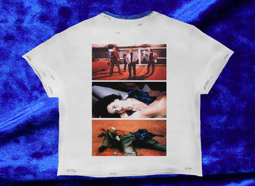 VELVET COLLARED WHITE SHIRT