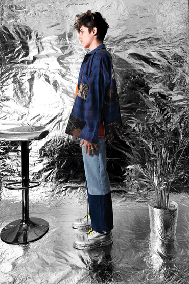 TORTUR3 Cut-Up Button Shirt