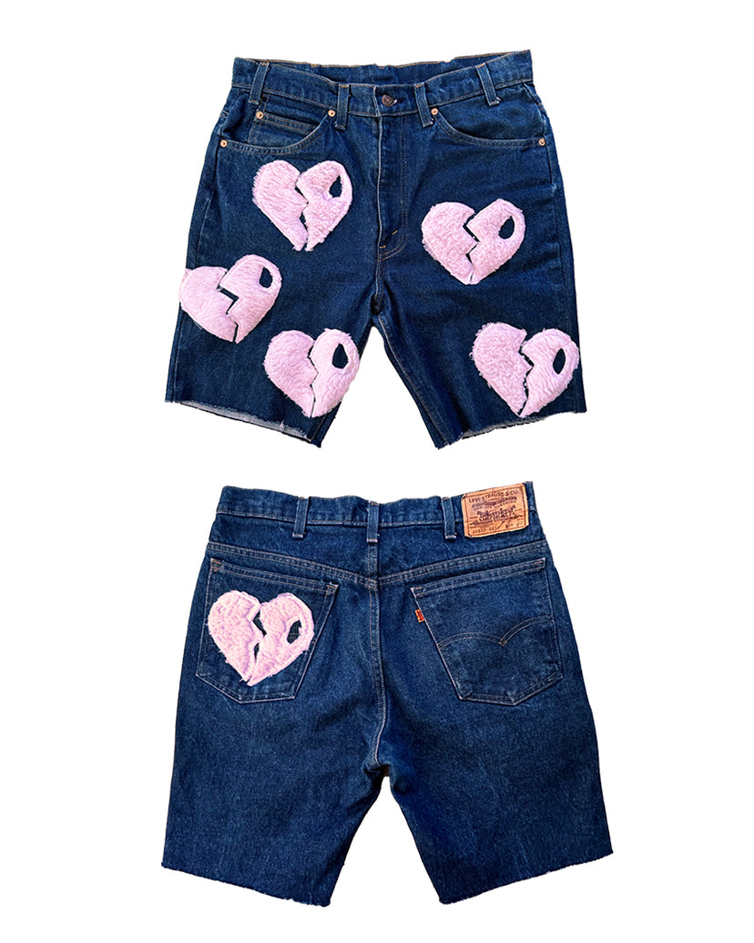 Puffy jean shorts online